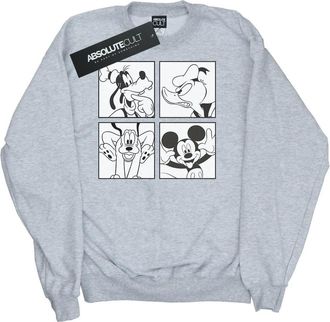 Disney Heren Mickey, Donald, Goofy en Pluto Boxed Sweatshirt (Sportgrijs)