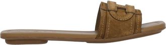 Hogan Brown H685 Suede Mask Sandals