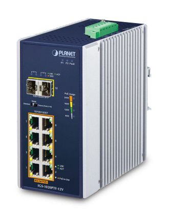 Planet a Ip30 Ind 8-p 10/100/1000t, Igs-1020ptf-12v