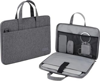 Generic Laptop Bag Laptop Bag Computer Case Notebook Sleeve For 13 14 15 17 Inch For Men(Light Grey,15-15.6 inch)