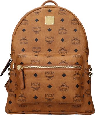 MCM Mcm Herrens Geldb&ouml;rsen und Beutel aus braunem/cognacfarbenem Leder