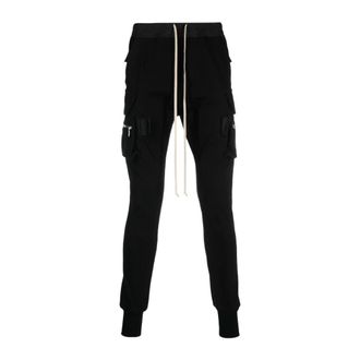 Rick Owens Sweatpants, male, Black, 2XL, Mastodon Cargo Joggers