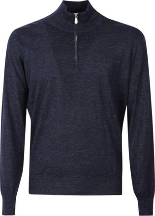 Brunello Cucinelli Maglione Dolcevita - - Knitwear - Uomo - Blu - L