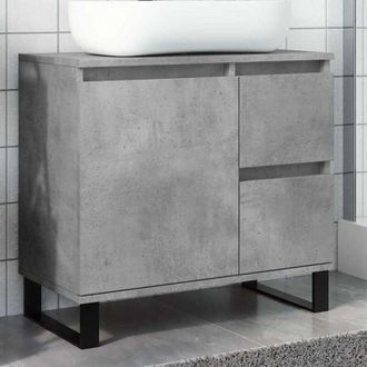 vidaXL Armadietto da Bagno Grigio Cemento 65x33x60cm in Truciolato - Vidaxl