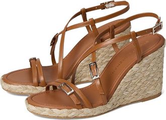 Stuart Weitzman Georgie Espadrille Wedge Womens Wedge Shoes Macchiato/Natural : 10.5 M, Leather
