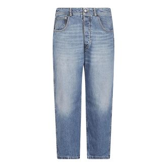 Maison Margiela Straight Jeans, male, Blue, Size: W31 Straight Jeans