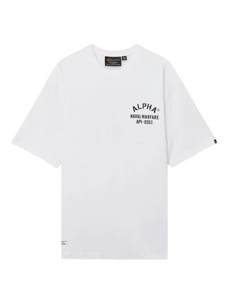Alpha Industries graphic print T-shirt - men - Cotton - M - White