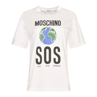 Moschino T-Shirts, female, White, S, Stylish T-shirts and Polos Collection