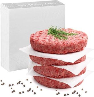 OEM 500 Hojas De Papel Para Hornear Hamburguesas De 14 Cm (5,5), Papel Pergamino Antigrasa Para Barbacoa, Prensas Para Hamburguesas Y Alb&oacute;ndigas