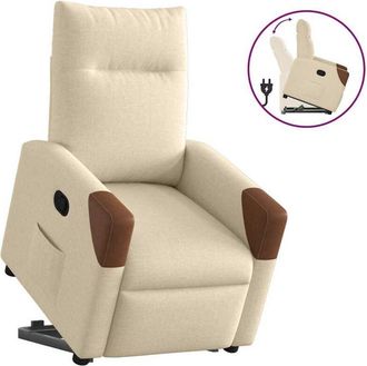 vidaXL Vidaxl - Sill&oacute;n Reclinable Elevable De Tela Color Crema