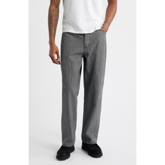 Obey Classic Baggy Plaid Jeans in Black Multi at Nordstrom, Size 32