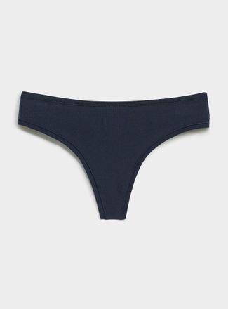 Miiyu Womens Plain thong Cotton