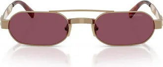Miu Miu Sunglasses Mub52 S 7 Oe30 Y Brass/Dark Violet Women