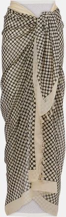 Valentino Pareo Plus De Pois in cotone e seta