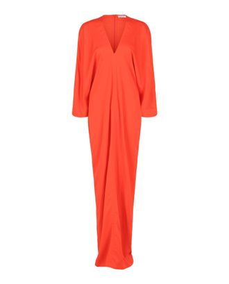 Ferragamo V-Neck Maxi Dress