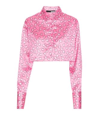 Rotate Chemise Courte Rose