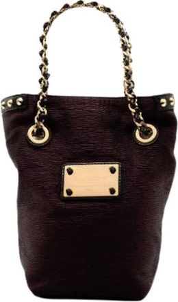 Louis Vuitton Pre-owned Tote Bag - Dames - Vintage Tas - Paars - ONE Size - Leer - Vintage