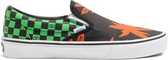 Vans Checkerboard Palm Tree Slip-On Sneakers - Heren - Sneakers - Veelkleurig - 42 1/2 EU - Katoen - Schoenen