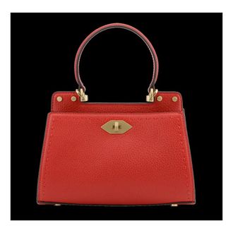Pourchet Dames, Tassen, Rood, Maat: ONE Size Leer