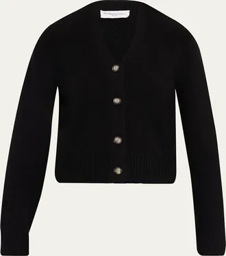 Brandon Maxwell Sloane Cashmere-Silk Cardigan Sweater