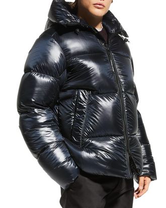 Canada Goose Mens Crofton Black Disc Puffer Jacket