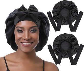 OEM Gorro De Seda Para Mujer - Cabello Natural Y Con Volumen - Tama&ntilde;o Ajustable - Para La Noche