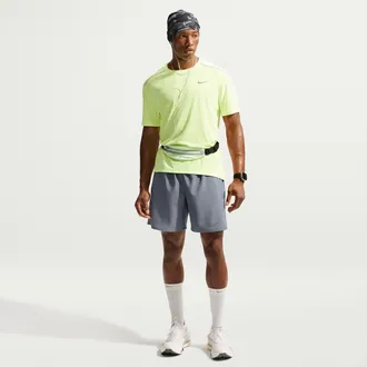 Nike Mens Miler Dri-FIT 2-in-1 7 Running Shorts in Grey | IF2054-084