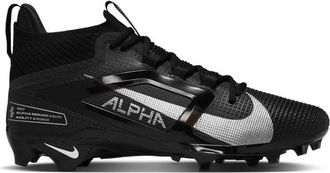 Nike Mens Alpha Menace 4 Elite - Football Shoes Black/Mtlc Silver Size 10.0