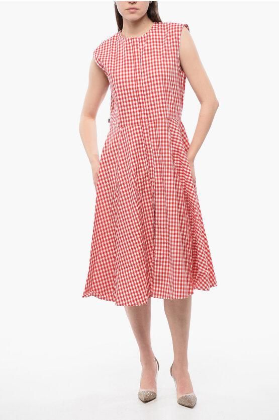 ARCHIVE Gingham Cotton Midi Shirt Dress size Xl