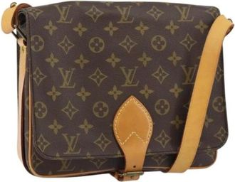 Louis Vuitton Pre-owned Cross Body Bags, female, Brown, Size: ONE SIZE Pre-owned Canvas Cross Body Bag