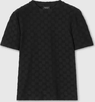 Gucci GG Stretch Jersey T-shirt, Size XXXL, Black, Ready-to-wear