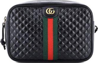 Gucci Borsa a tracolla piccola in pelle trapuntata - Nero