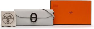 Herm&egrave;s Gris Pale Epsom Maillon To Go Wallet