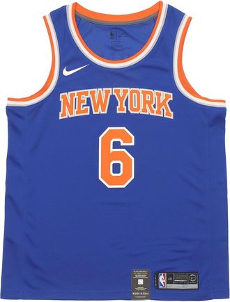 Nike NBA Basketball Icon Edition Swingman Jersey New York Knicks SW Fan Edition 6 Blue 864495-495