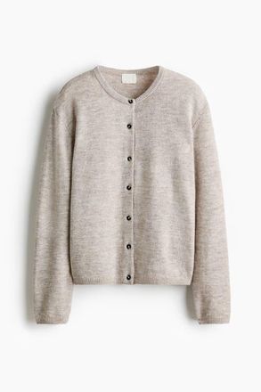 H&M Loose-fit cardigan in Beige Melange at Nordstrom, Size Xx-Large