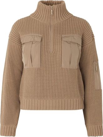 Baum Und Pferdgarten Maglione con mezza zip - Marrone