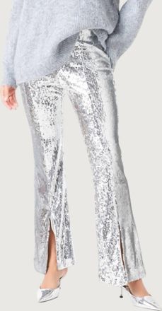 endless rose Benny Sequin Pants In Silver