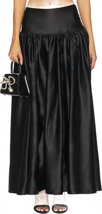 For Love & Lemons Nelly Maxi Skirt In Black