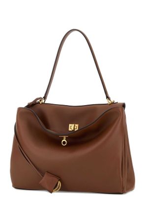 Balenciaga Womens Caramel Leather Medium Rodeo Handbag New Tan T Domesticated Calf Le Borse A Mano Bag