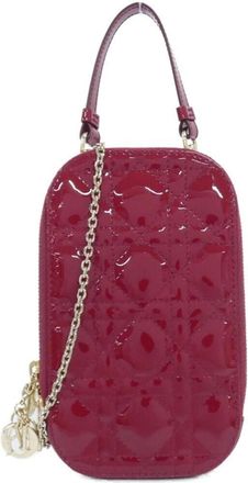 Dior Red Color Leather Phone Wallet (Pre-Owned)