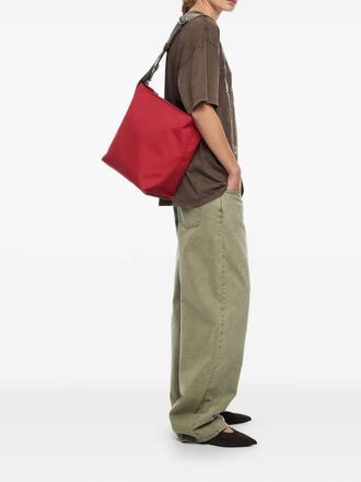 Bimba & Lola large Carlino adjustable-strap cross body bag - women - Polyamide/PU-Coated Cow Leather/Polyester - One Size - Red