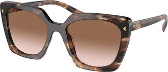 Prada PR 23ZSF Asian Fit 07R0A6 Womens Sunglasses Tortoiseshell Size 55