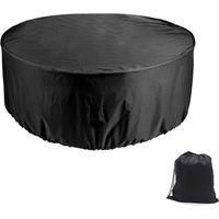 OEM Funda Protectora Para Mesa Redonda De 6 Plazas, Funda Para Muebles De Jard&iacute;n, Patio Y Terraza, 1,1 X 2,3 M H558 - Crezuo