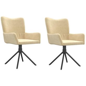 vidaXL Furniture Limited - Sillas De Comedor Giratorias 2 Uds Terciopelo