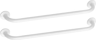 Pellet Juego De 2 Barras De Soporte Rectas Pmr Pellet Essentiel Acero Epoxi 60 Cm Blanco