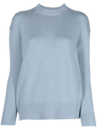 Max Mara Trui met ronde hals - Blauw