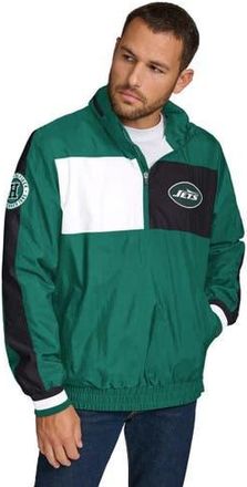 Tommy Hilfiger Mens Tommy Hilfiger Green New York Jets Gael Lightweight Half-Zip Hoodie Jacket at Nordstrom, Size Xx-Large