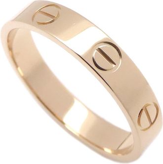 Cartier Love Pink Gold (18K) Band Ring (Pre-Owned)