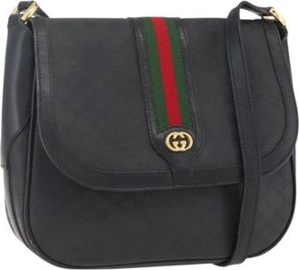 Gucci Pre-owned Cross Body Bags, female, Black, Size: ONE SIZE Pre-owned Plastic Cross Body Bag