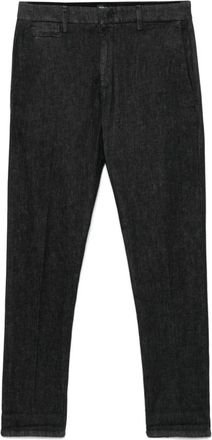 Dondup Zwarte Broek Stijlvol - Heren - Slim Fit Broeken - Zwart - W34 - Broeken